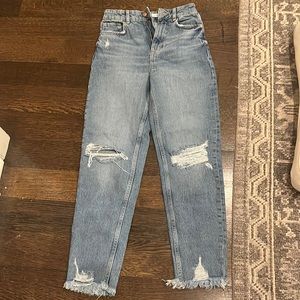 Zara women’s jeans. Straight leg. So cute. Women’s size USA 2